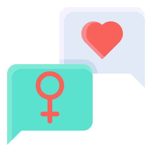 Conversation chat woman conversation icon