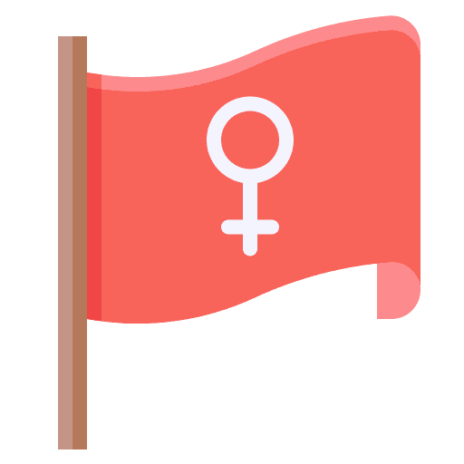 Flag flag feminism female icon