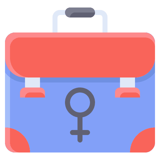 Suitcase business and finance briefcase equality icon