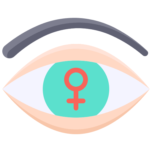 Vision visibility vision feminism icon