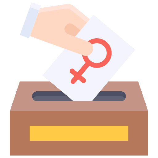 Vote womens day woman suffrage feminism icon