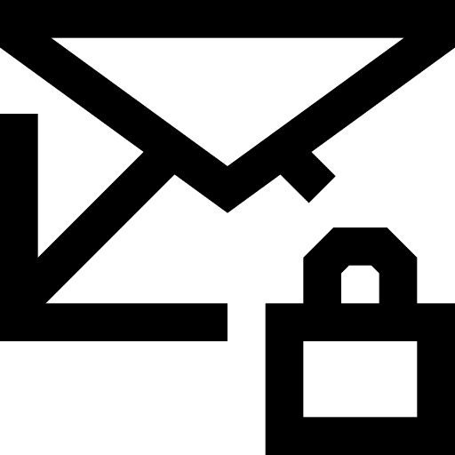 Email envelope communications secure icon