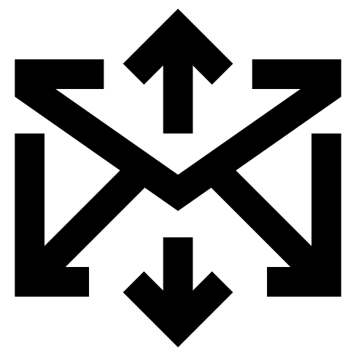 Email message send mail icon