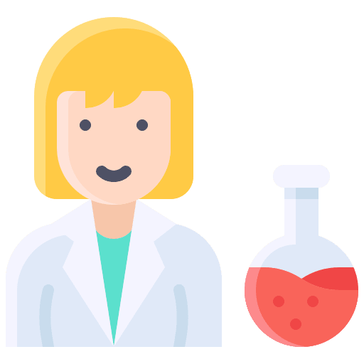Scientist lab flask scientist icon