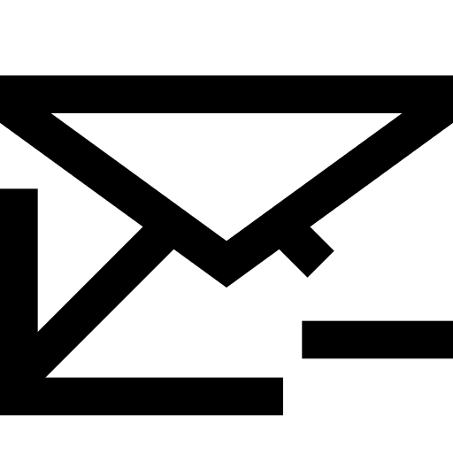 Email mail minus email icon