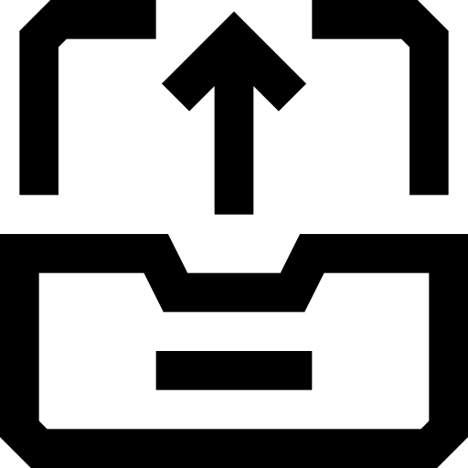Mail box communications send inbox icon