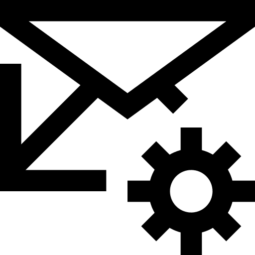 Settings mail message communications icon