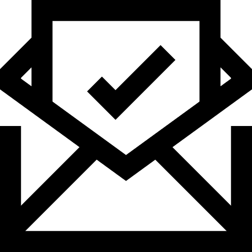 Email communications message envelope icon