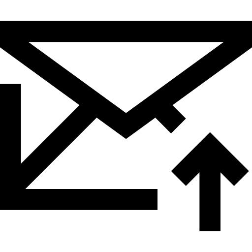 Email message send communications icon