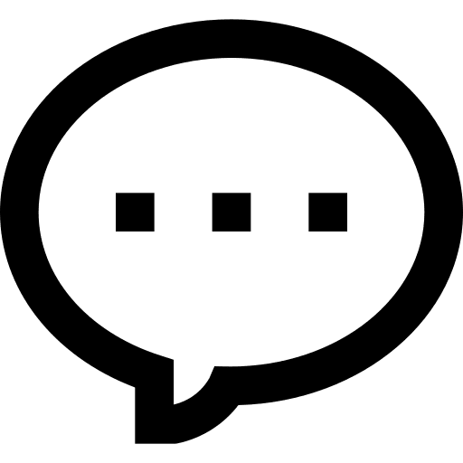 Speech bubble writing chat comment icon