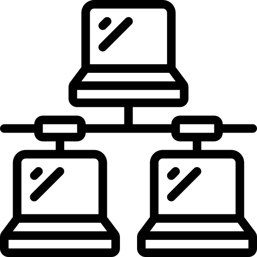 Computer networking connection server laptop icon