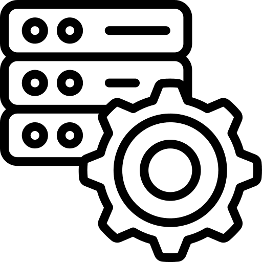 Configuration server cog setup icon