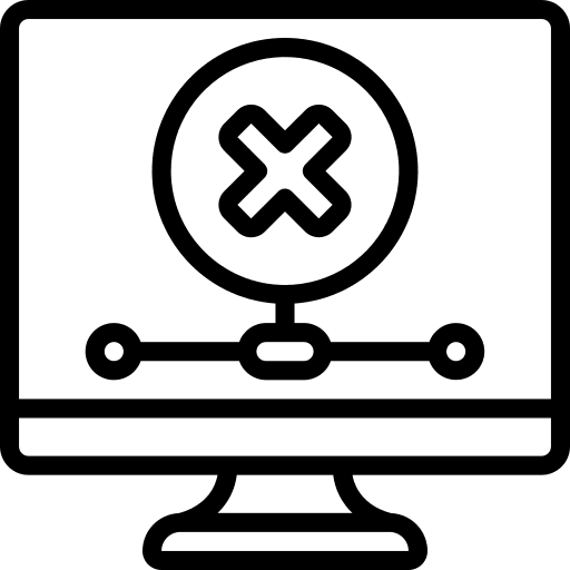 No connection networking no connection error icon