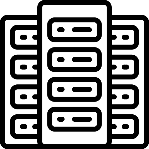 Servers server storage hardware networking icon