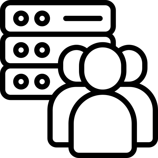 Team people teamwork users icon