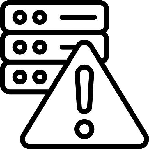 Warning computer attention alert icon
