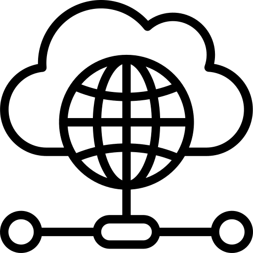 Cloud computing cloud computing hosting networking icon