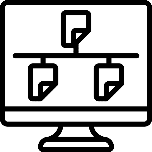 Folder network exchange file transfer files and folders icon