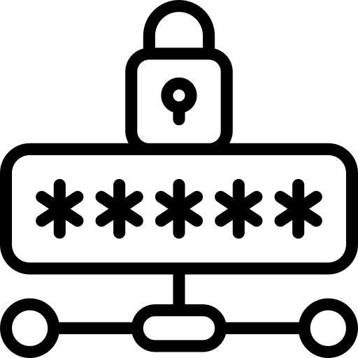 Private network computing private network security icon