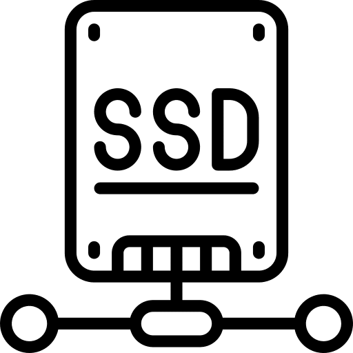 Ssd disk network electronics networking icon