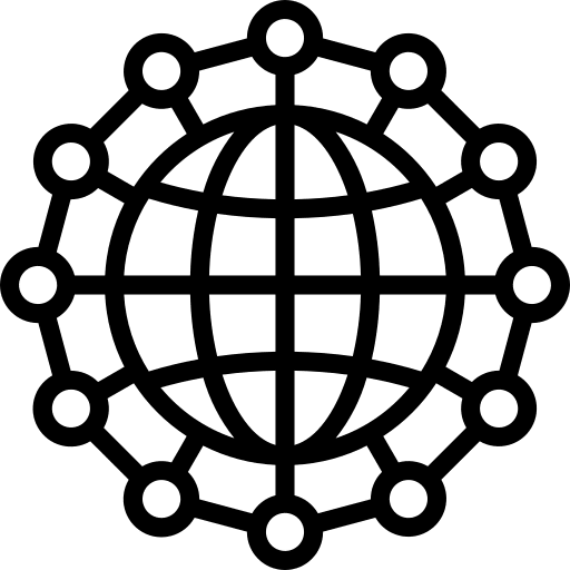 Global network networking internet worldwide icon