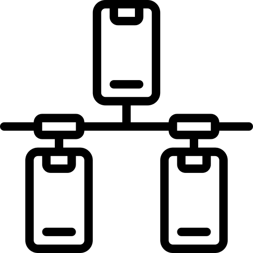 Mobile network data multimedia screen icon
