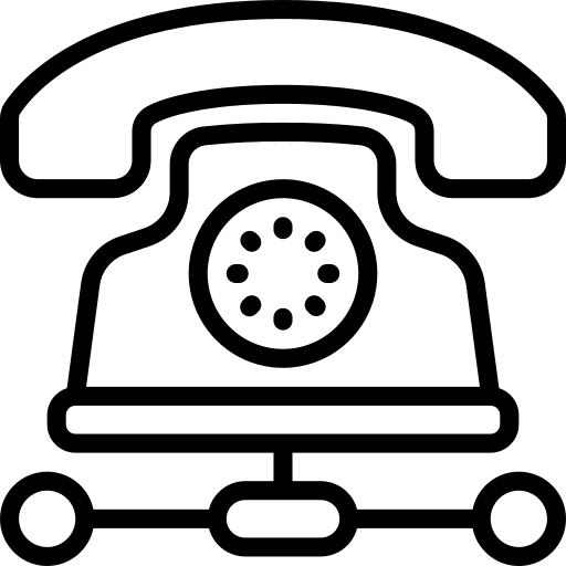 Online communication phone communications networking icon
