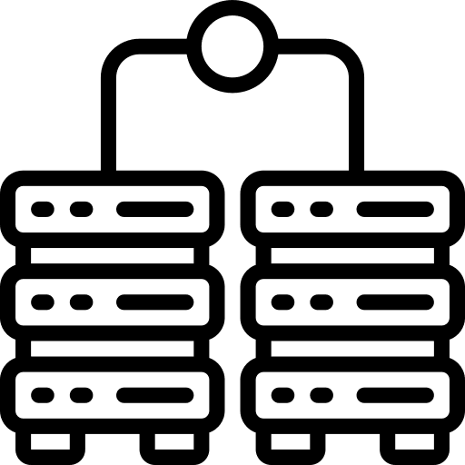 Server computer network database icon