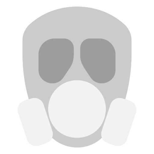 Gas mask industry safety equipment icon Gas mask industry safety equipment icon