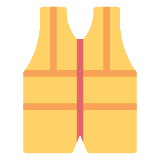 Reflective vest vest buoy coat safety icon