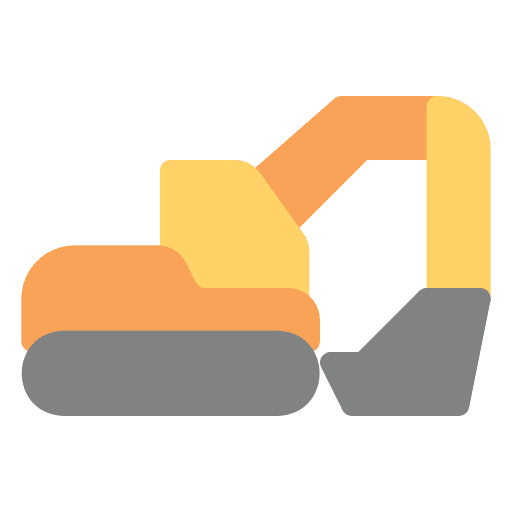 Excavator construction vehicle excavation icon Excavator construction vehicle excavation icon