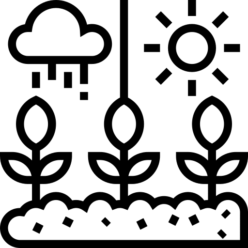 Climate farming rainy weather icon