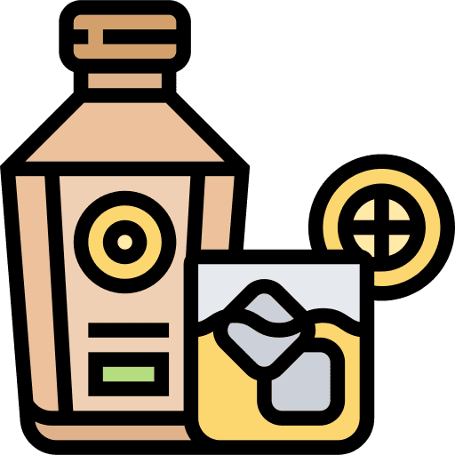 Gin tonic alcohol bar pub icon