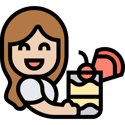 Tequila sunrise woman people food and restaurant icon