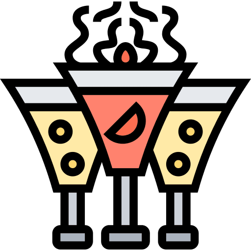 Flaming drink alcoholic drink beverage icon Flaming drink alcoholic drink beverage icon