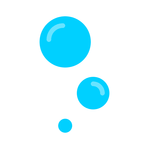 Bubbles sea oxygen ocean icon