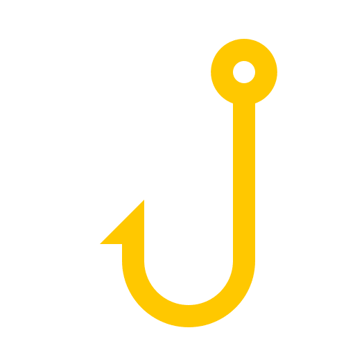 Hook fishing tool equipment transportation icon