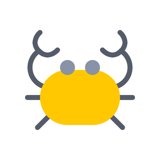 Crab zoology sea crab icon Crab zoology sea crab icon
