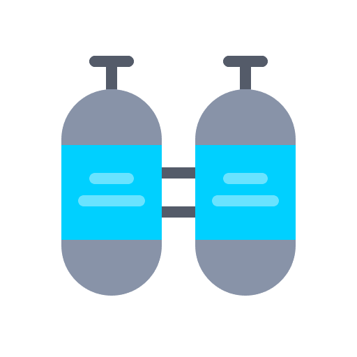 Oxygen tanks gas cilinder oxygen tanks sports and competition icon Oxygen tanks gas cilinder oxygen tanks sports and competition icon