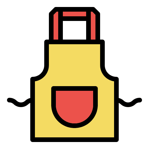 Apron garment cook apron icon
