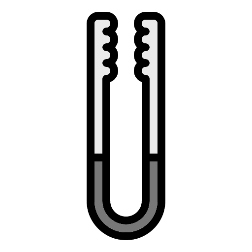 Clamp meat raw food and restaurant icon