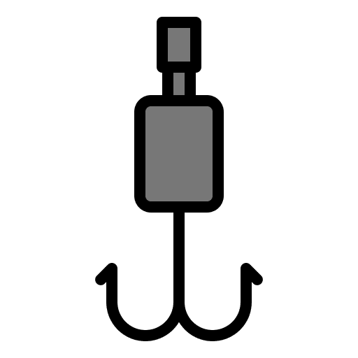 Hook meat hook steak icon Hook meat hook steak icon