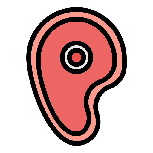 Steak proteins steak butcher icon