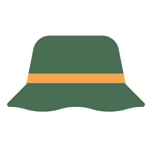 Hat travel adventure hat icon