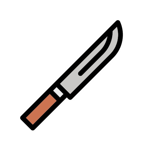 Knive raw meat food icon Knive raw meat food icon