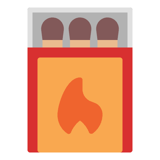 Matches vacation camping matches icon