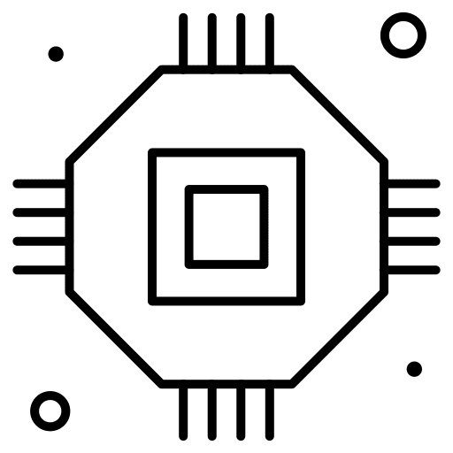 Chip processor chip electronics icon Chip processor chip electronics icon