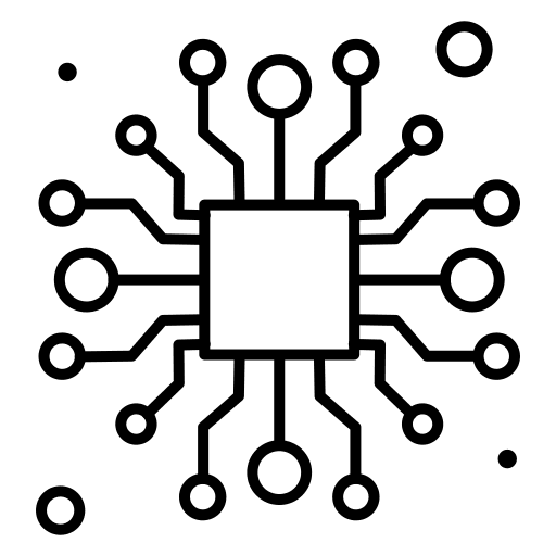 Circuit board computing technology technological icon