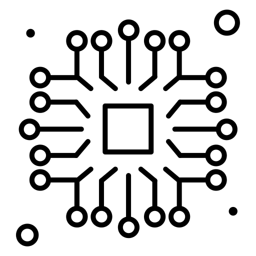Electronics networking cpu processor icon Electronics networking cpu processor icon