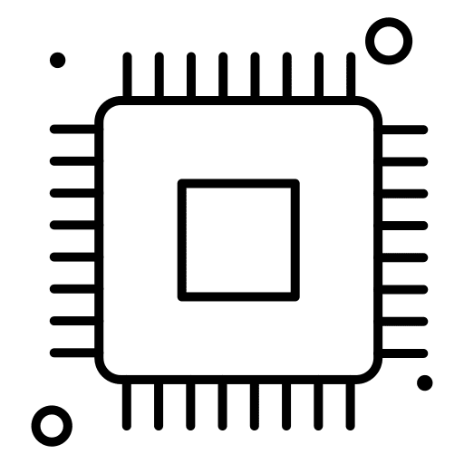 Microchip electronics internet database icon
